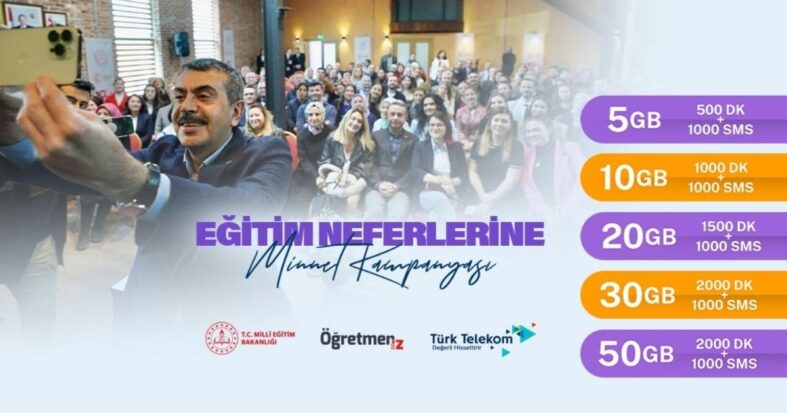 Öğretmenlere 180 TL’den başlayan tarifelerle internet ve dakika paketi