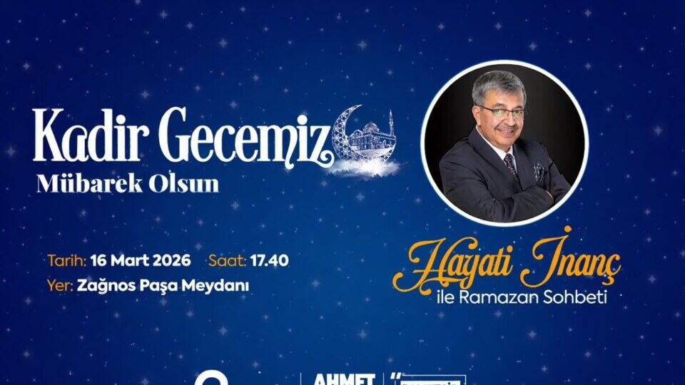 Balıkesir'de Kadir Gecesi İçin Zağnos Paşa Meydanı'nda Geniş Katılımlı Anlamlı Program