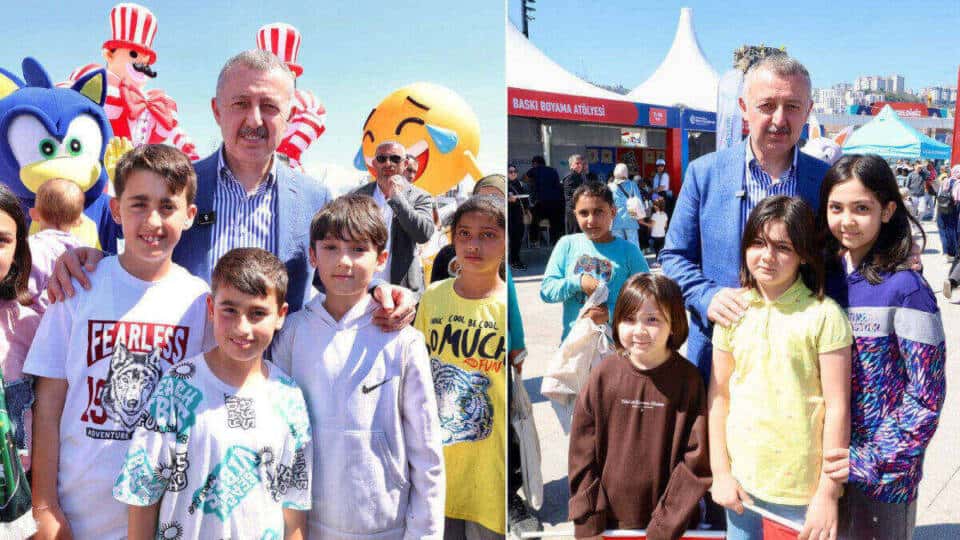 Başkan Tahir Büyükakın, 23 Nisan Şenliklerinde Çocuklarla Buluştu