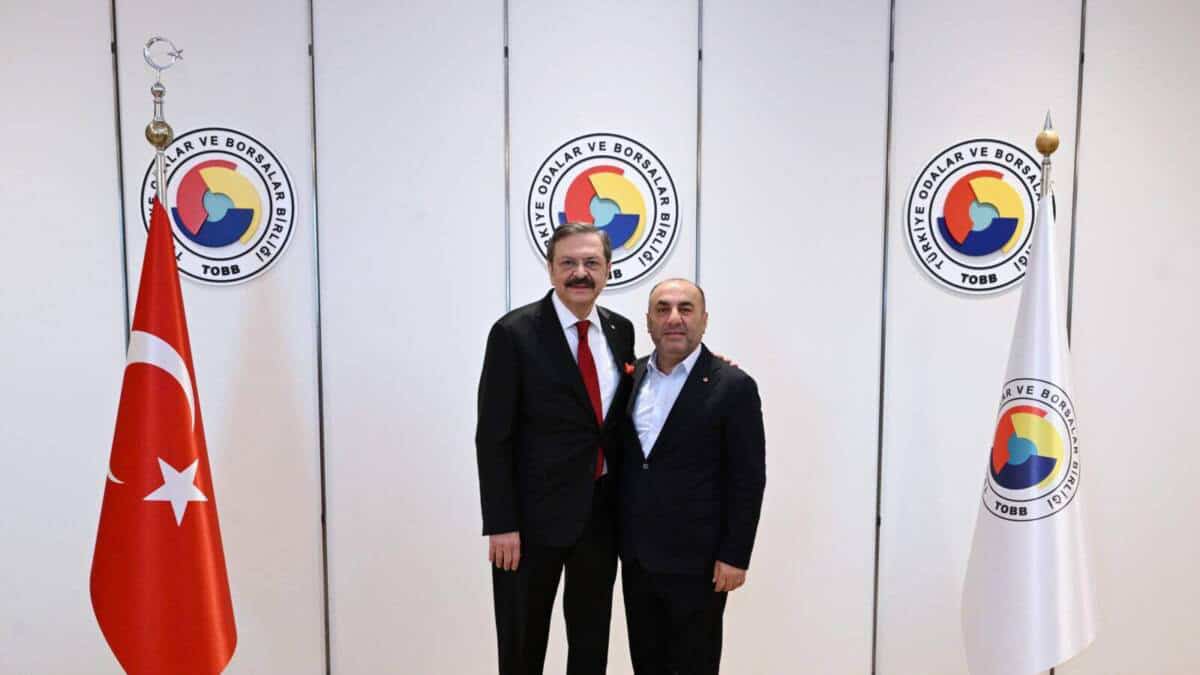 Ceyhan Ticaret Borsası Başkanı Aydar, TOBB Başkanı Hisarcıklıoğlu’nu Ziyaret Etti