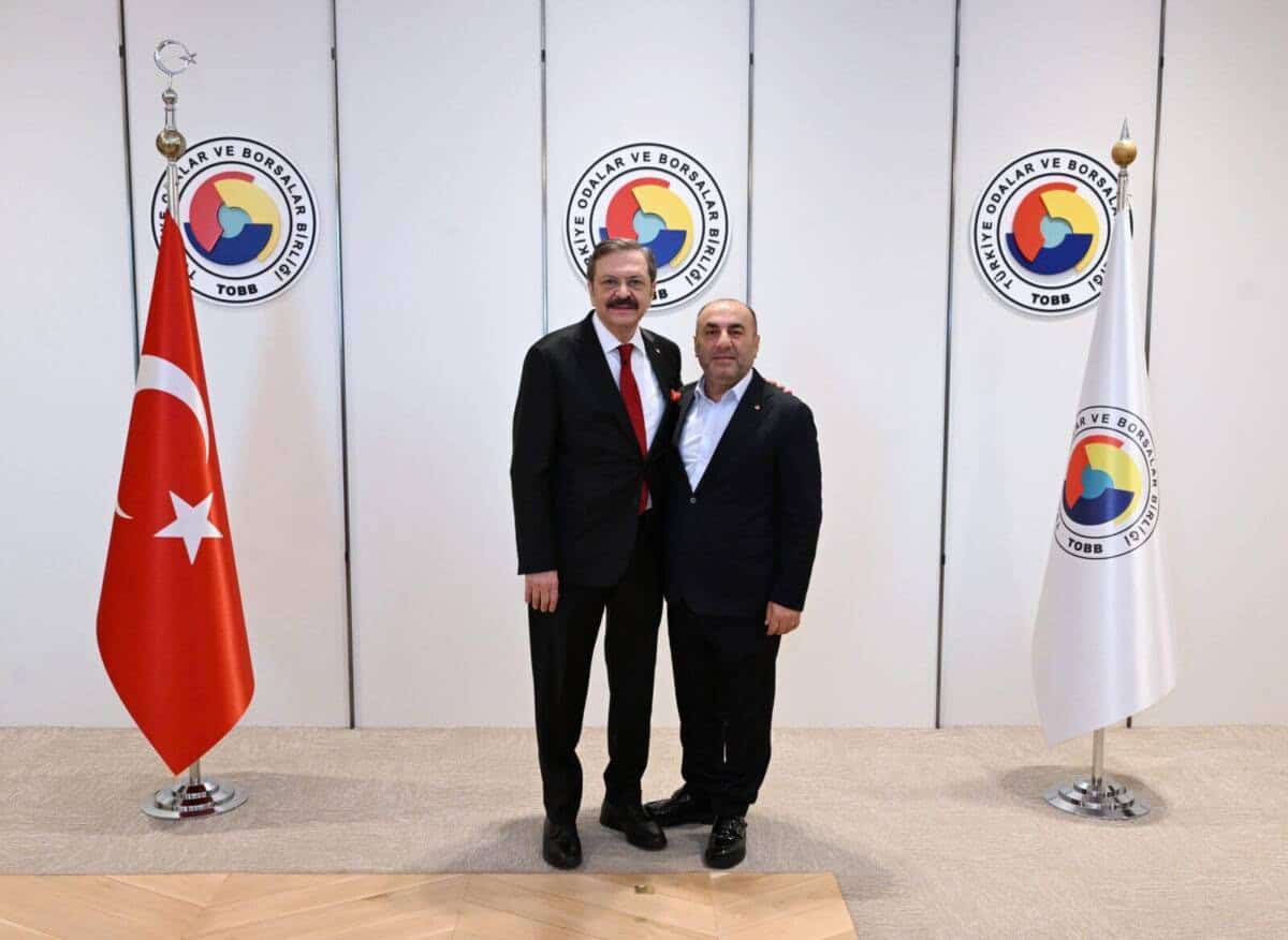 Ceyhan Ticaret Borsası Başkanı Aydar, TOBB Başkanı Hisarcıklıoğlu’nu Ziyaret Etti