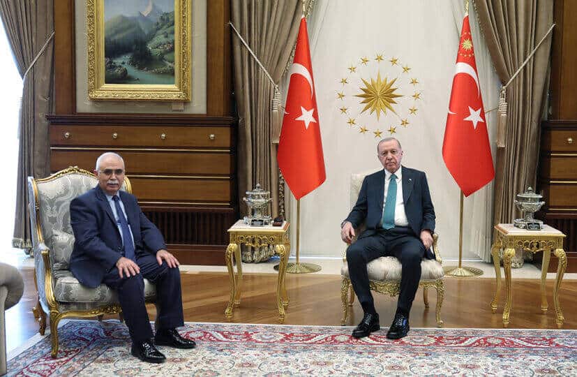 Cumhurbaşkanı Erdoğan, Anayasa Mahkemesi Başkanı Kadir Özkaya ile Cumhurbaşkanlığı Külliyesinde Görüştü