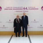 Cumhurbaşkanı Erdoğan, Anayasa Mahkemesi'nin 64. yıl dönümü törenine katıldı