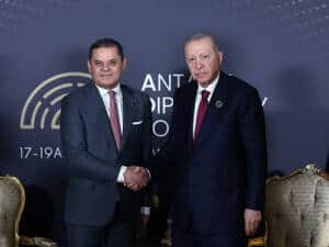 Cumhurbaşkanı Erdoğan ve Libya Başbakanı Dibeybe Antalya’da Görüştü