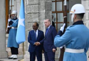 Cumhurbaşkanı Erdoğan ile Somali Cumhurbaşkanı Mahmud İstanbul'da Görüştü