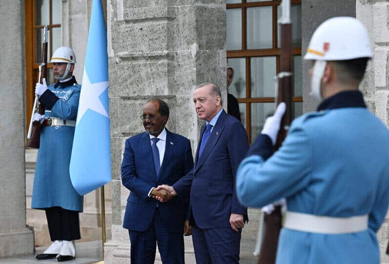 Cumhurbaşkanı Erdoğan ile Somali Cumhurbaşkanı Mahmud İstanbul'da Görüştü