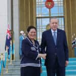 Cumhurbaşkanı Erdoğan ve Yeni Zelanda Genel Valisi Kiro Cumhurbaşkanlığı Külliyesinde Görüştü