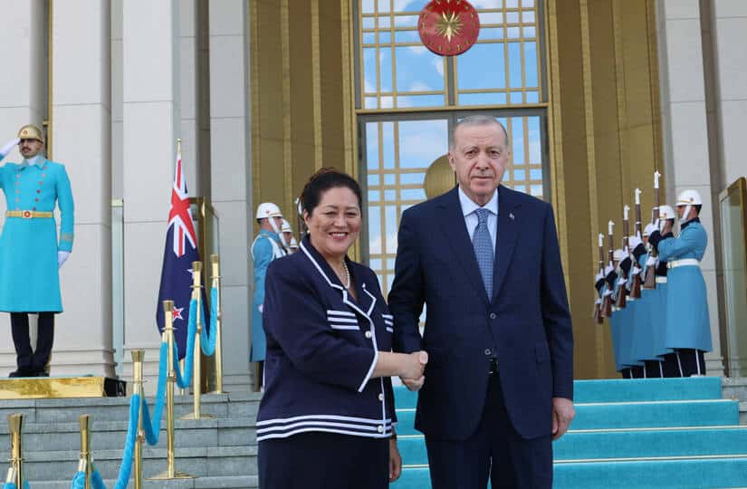 Cumhurbaşkanı Erdoğan ve Yeni Zelanda Genel Valisi Kiro Cumhurbaşkanlığı Külliyesinde Görüştü