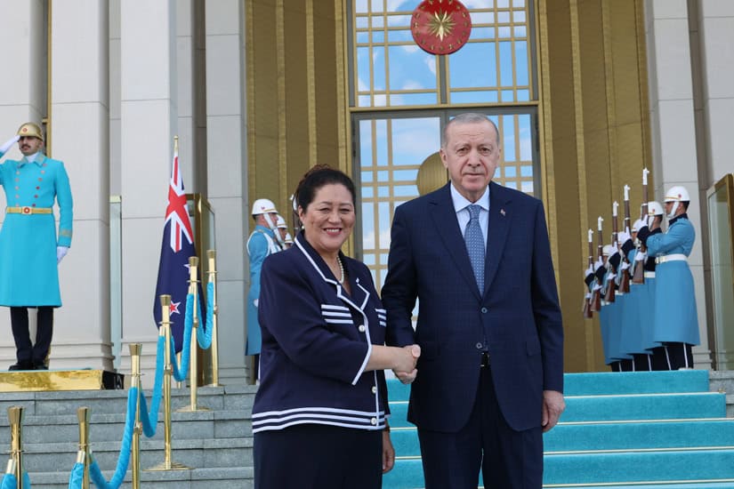 Cumhurbaşkanı Erdoğan ve Yeni Zelanda Genel Valisi Kiro Cumhurbaşkanlığı Külliyesinde Görüştü