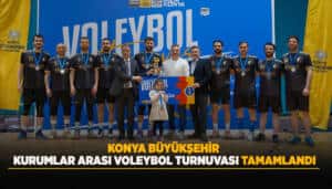 Konya Kurumlar Arası Voleybol Turnuvası'nda Şampiyonluk Kupası Konya Barosu'nun Oldu