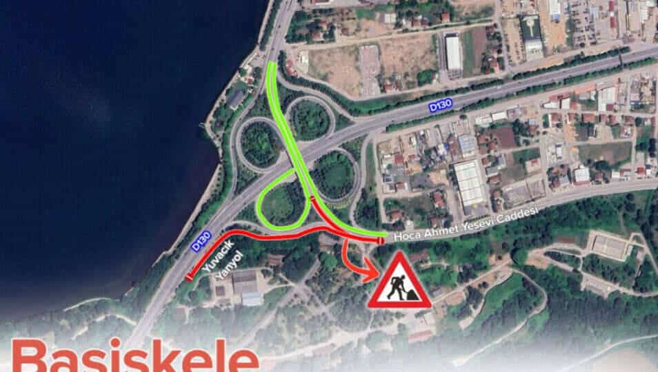 Kocaeli D-130 Karayolu'nda Üstyapı Çalışmaları Nedeniyle Geçici Trafik Kapanışı