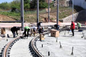 Kartepe Tramvay Hattı’nda İlk İstasyonun İnşaatı Tamamlandı ve Çalışmalarda Son Durum